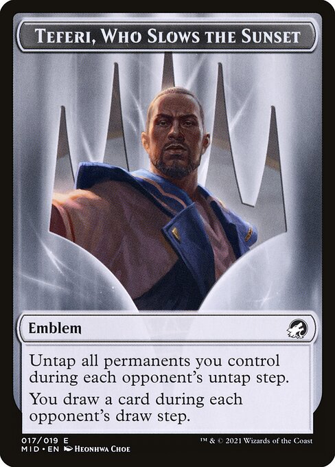 Teferi, Who Slows the Sunset Emblem 17
