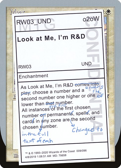 Look at Me, I'm R&D 9