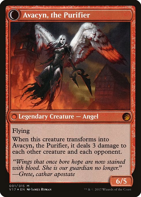 Archangel Avacyn // Avacyn, the Purifier 1, back face