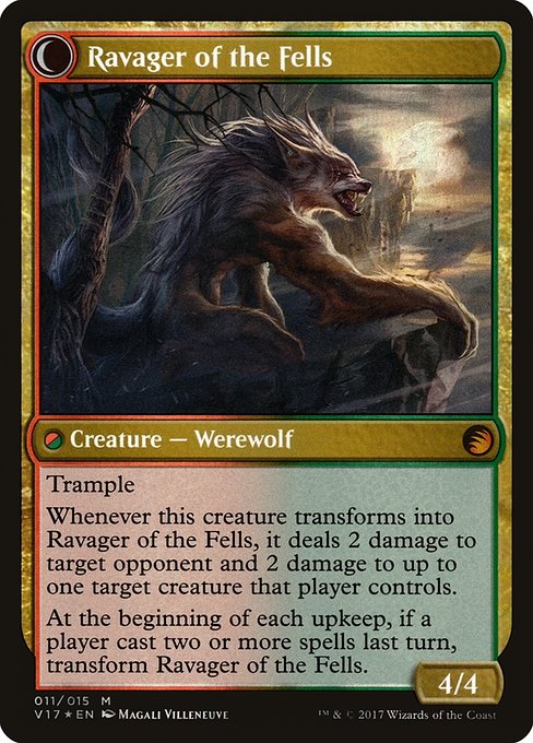 Huntmaster of the Fells // Ravager of the Fells 11, back face