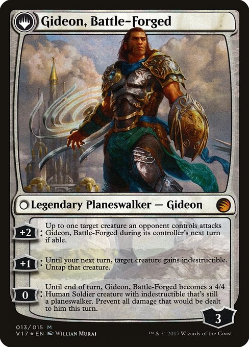 Kytheon, Hero of Akros // Gideon, Battle-Forged 13, back face