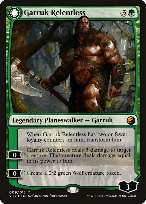 Garruk Relentless // Garruk, the Veil-Cursed 9