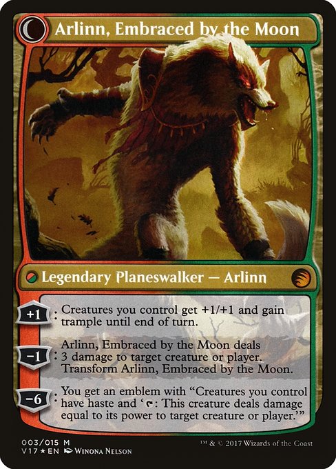 Arlinn Kord // Arlinn, Embraced by the Moon 3, back face