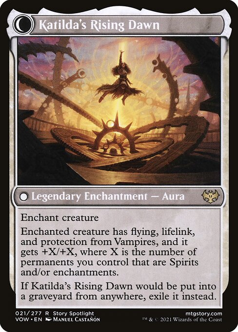 Katilda, Dawnhart Martyr // Katilda's Rising Dawn 21, back face