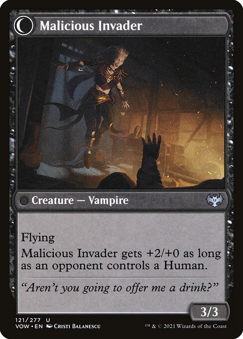Innocent Traveler // Malicious Invader 121, back face