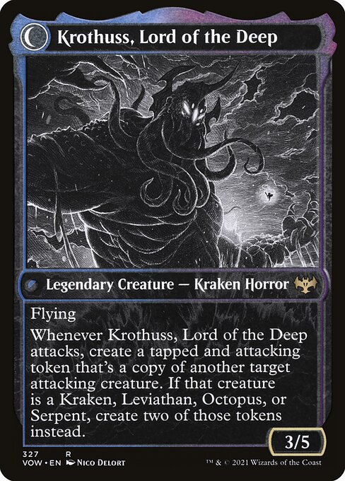 Runo Stromkirk // Krothuss, Lord of the Deep 327, back face