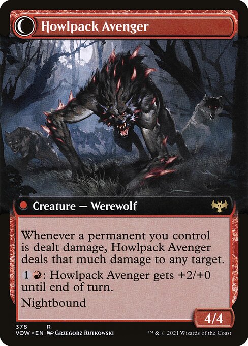 Ill-Tempered Loner // Howlpack Avenger 378, back face