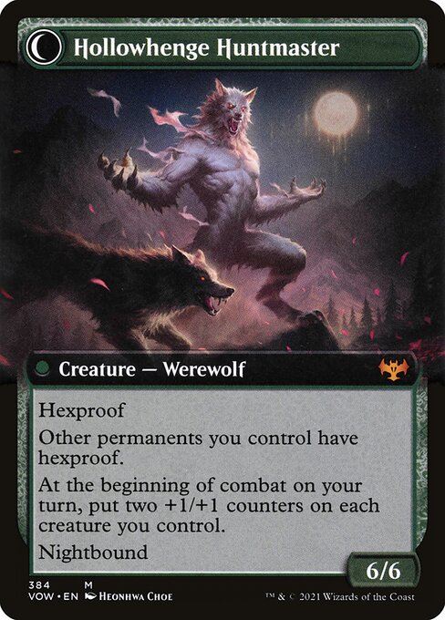 Avabruck Caretaker // Hollowhenge Huntmaster 384, back face