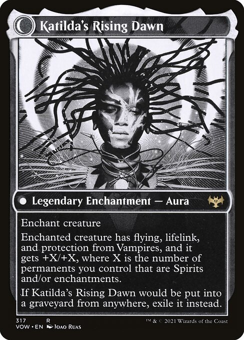 Katilda, Dawnhart Martyr // Katilda's Rising Dawn 317, back face