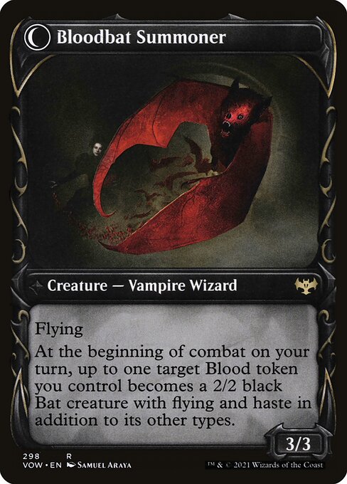 Voldaren Bloodcaster // Bloodbat Summoner 298, back face
