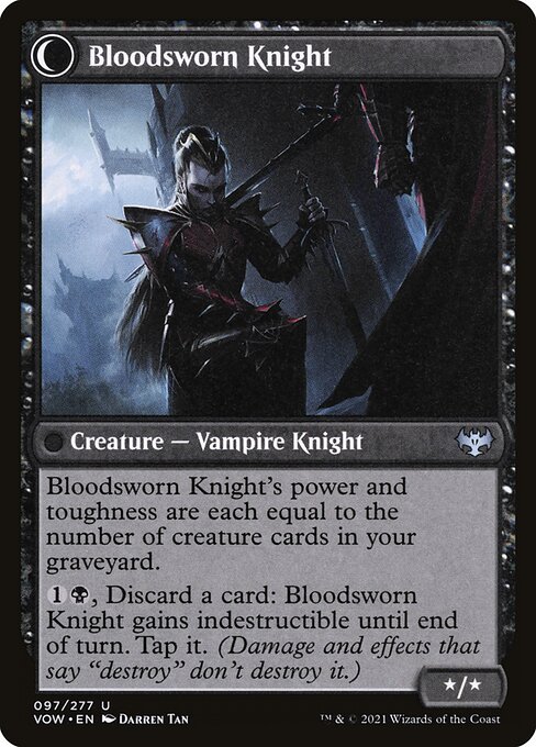 Bloodsworn Squire // Bloodsworn Knight 97, back face