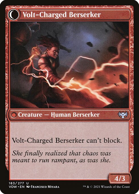 Voltaic Visionary // Volt-Charged Berserker 183, back face