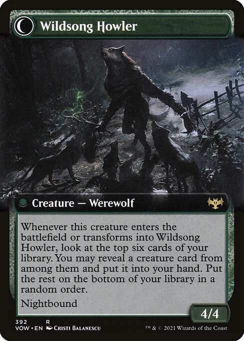 Howlpack Piper // Wildsong Howler 392, back face