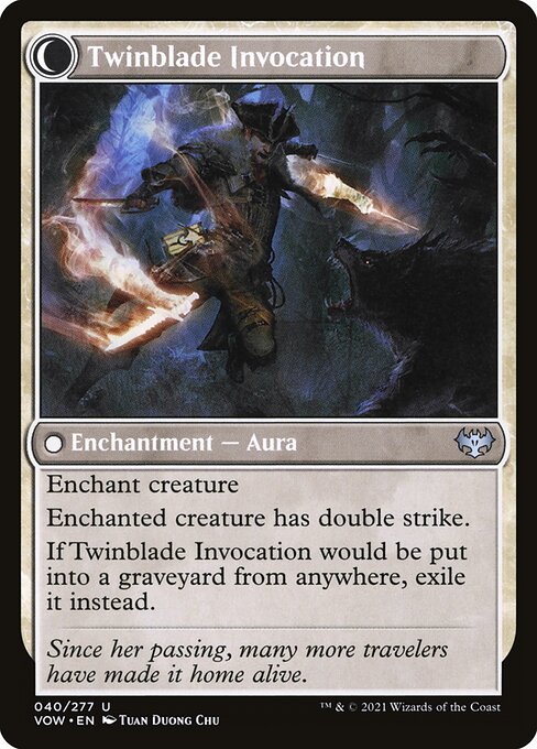 Twinblade Geist // Twinblade Invocation 40, back face