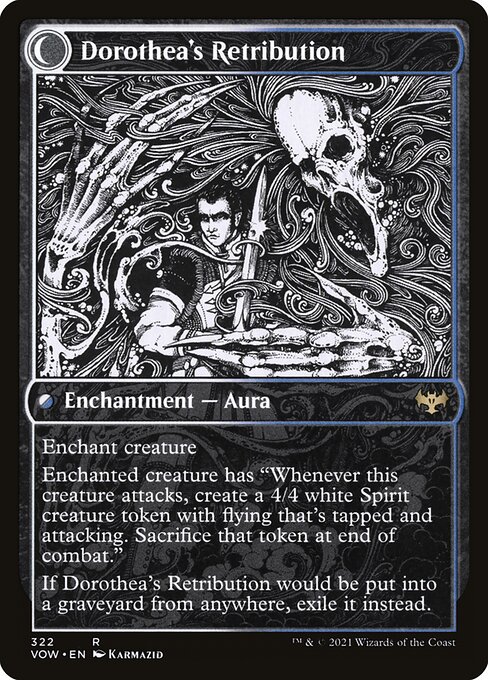 Dorothea, Vengeful Victim // Dorothea's Retribution 322, back face