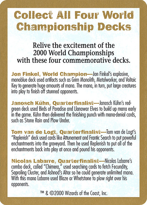 2000 World Championships Ad 0