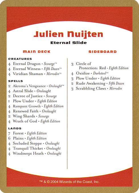 Julien Nuijten Decklist jn0b