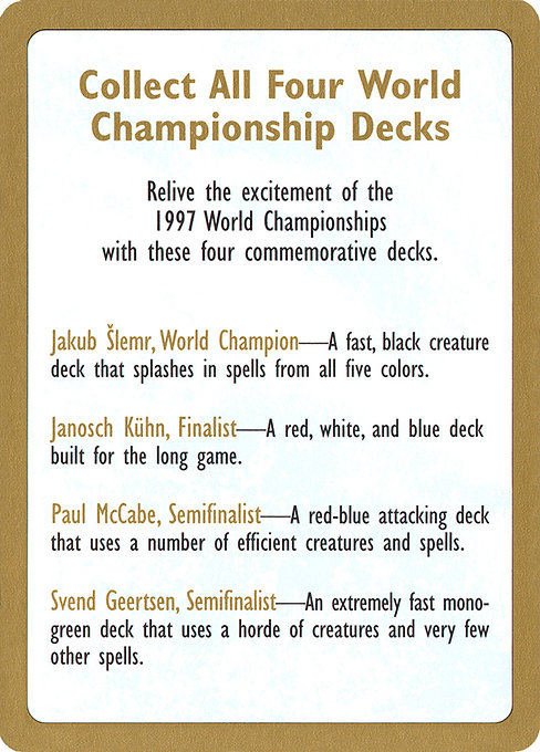 1997 World Championships Ad 0