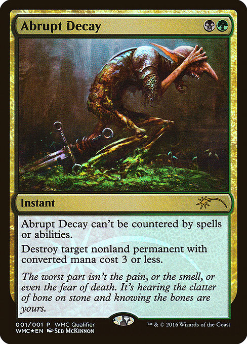Abrupt Decay 2016