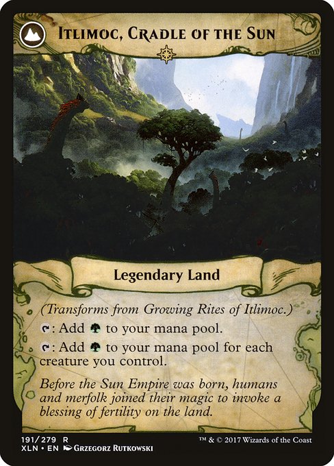 Growing Rites of Itlimoc // Itlimoc, Cradle of the Sun 191, back face