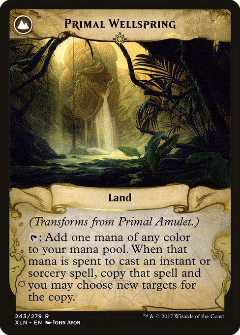 Primal Amulet // Primal Wellspring 243, back face