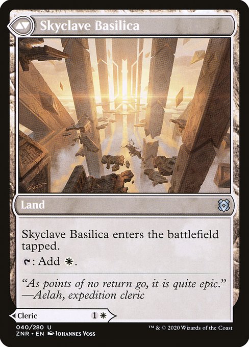 Skyclave Cleric // Skyclave Basilica 40, back face