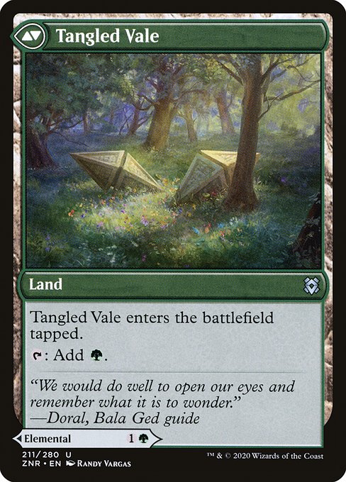 Tangled Florahedron // Tangled Vale 211, back face