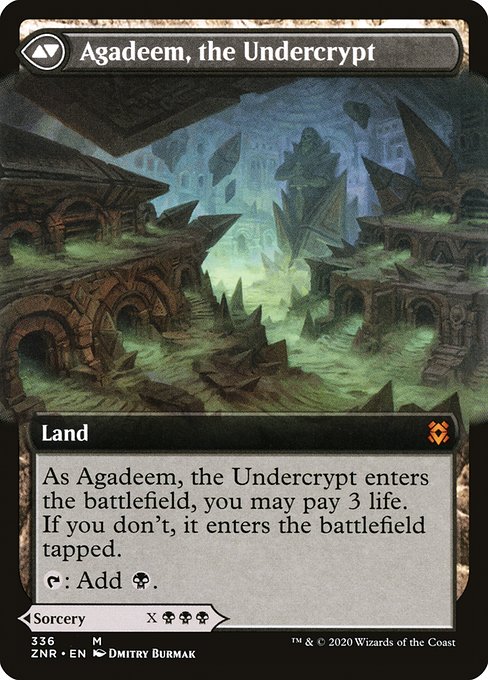 Agadeem's Awakening // Agadeem, the Undercrypt 336, back face
