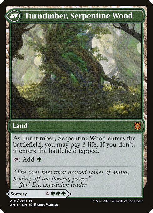Turntimber Symbiosis // Turntimber, Serpentine Wood 215, back face