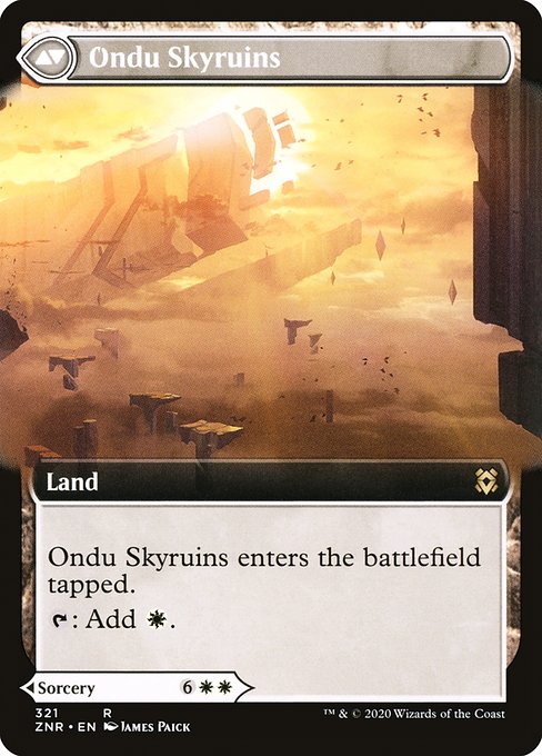 Ondu Inversion // Ondu Skyruins 321, back face