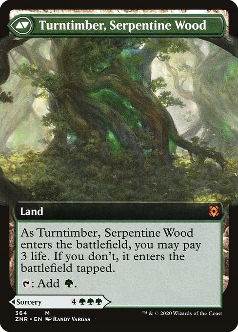 Turntimber Symbiosis // Turntimber, Serpentine Wood 364, back face