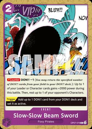 Slow-Slow Beam Sword 076