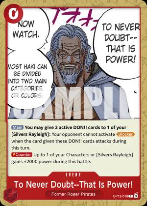 To Never Doubt--That Is Power! 016