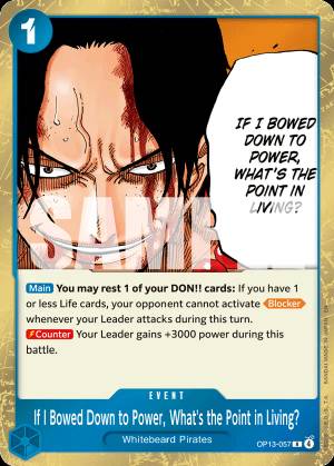 If I Bowed Down to Power, What's the Point in Living? 057