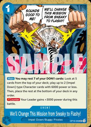 We'll Change This Mission from Sneaky to Flashy! 059