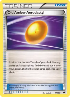 Old Amber Aerodactyl 97