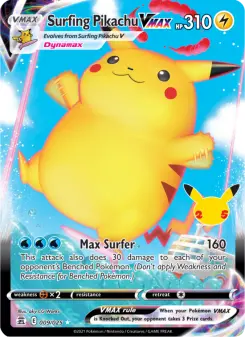 Surfing Pikachu VMAX 9