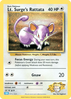 Lt. Surge's Rattata 15