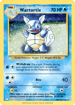 Wartortle 002/034