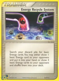Energy Recycle System 84