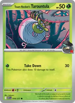 Team Rocket's Tarountula 18