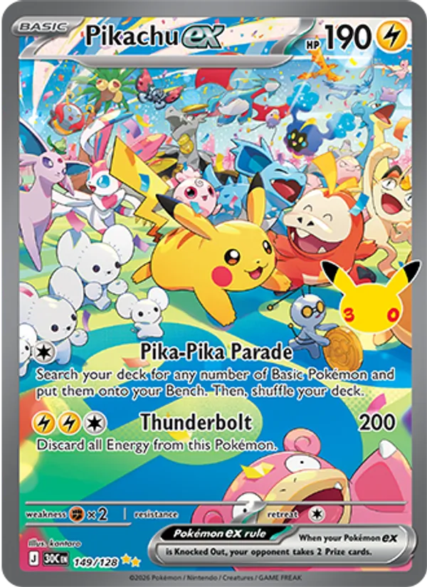 Pikachu ex 149