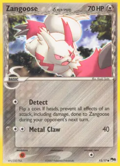 Zangoose δ 15