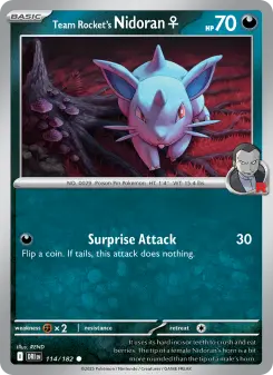 Team Rocket's Nidoran♀ 114/182