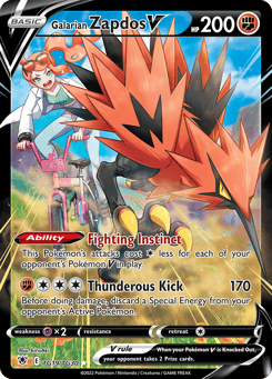 Galarian Zapdos V TG19
