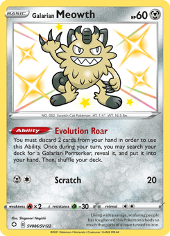 Galarian Meowth SV086