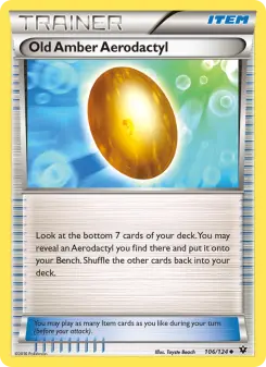 Old Amber Aerodactyl 106