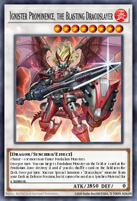 Ignister Prominence, the Blasting Dracoslayer CORE-EN050