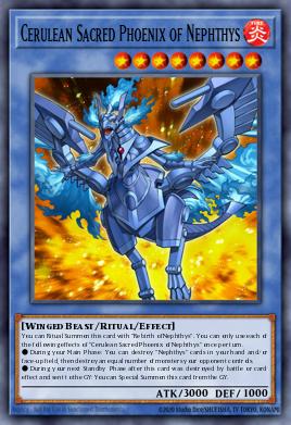Cerulean Sacred Phoenix of Nephthys HISU-EN006