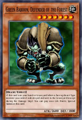 Green Baboon, Defender of the Forest JUMP-EN014